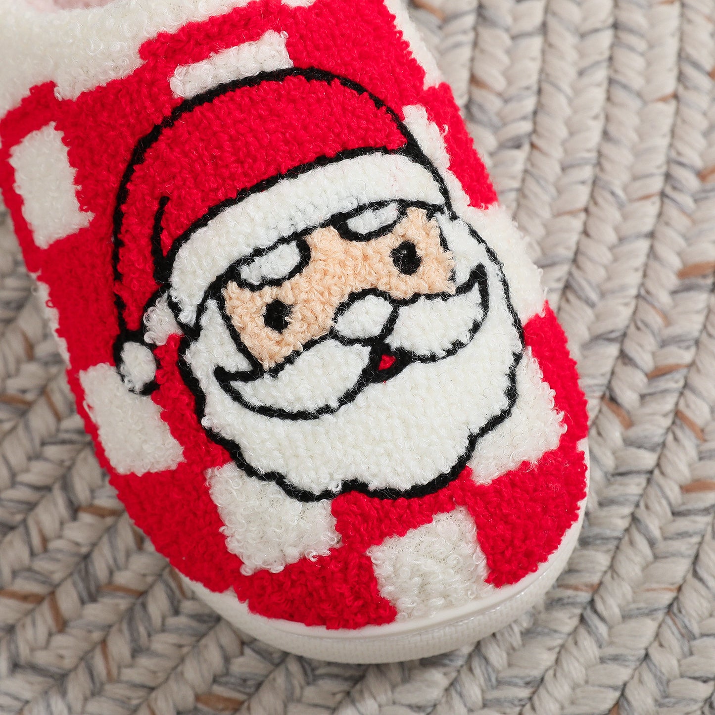 Fuzzy Festive Slipper